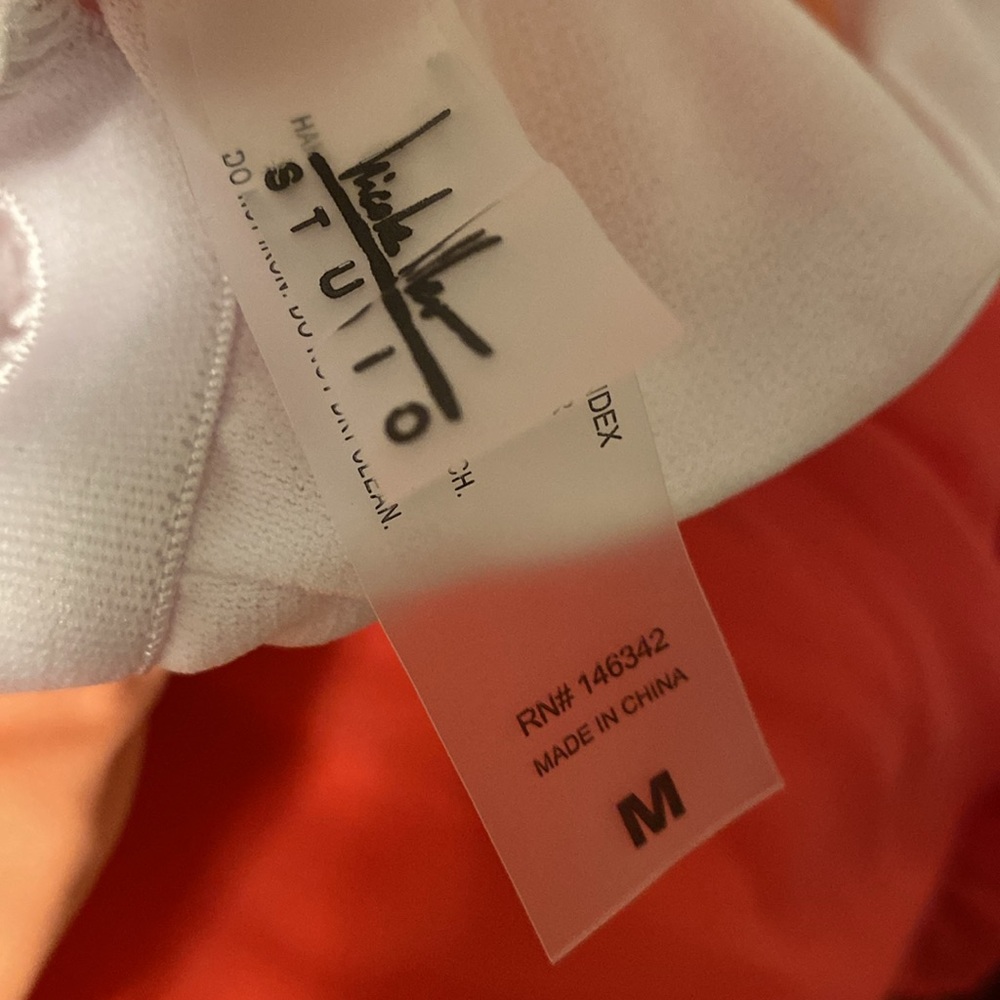 NWT Nicole Miller One Piece Swimsuit in Peach - Picture 5 of 7